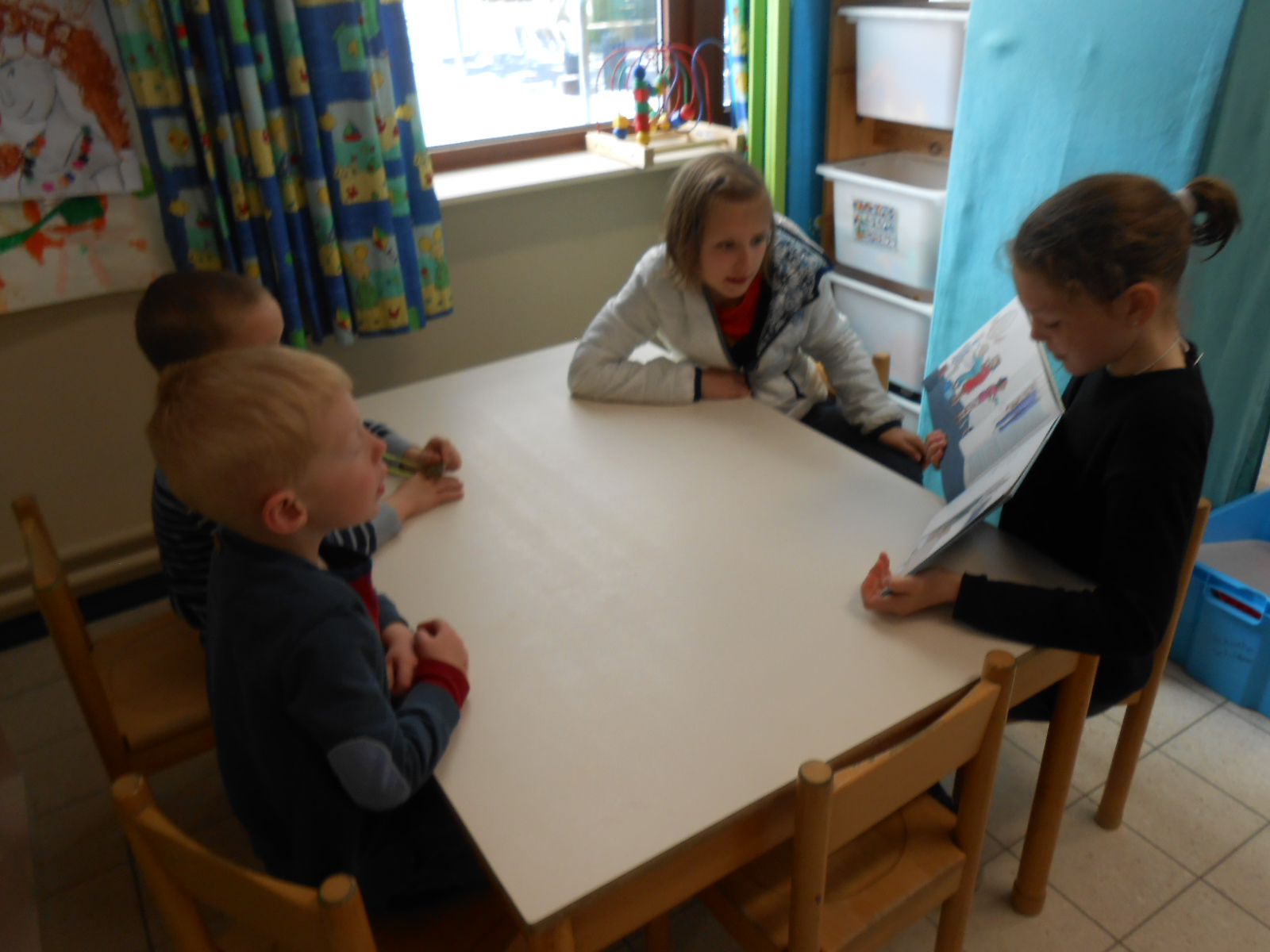 voorlezen in de kleuterschool